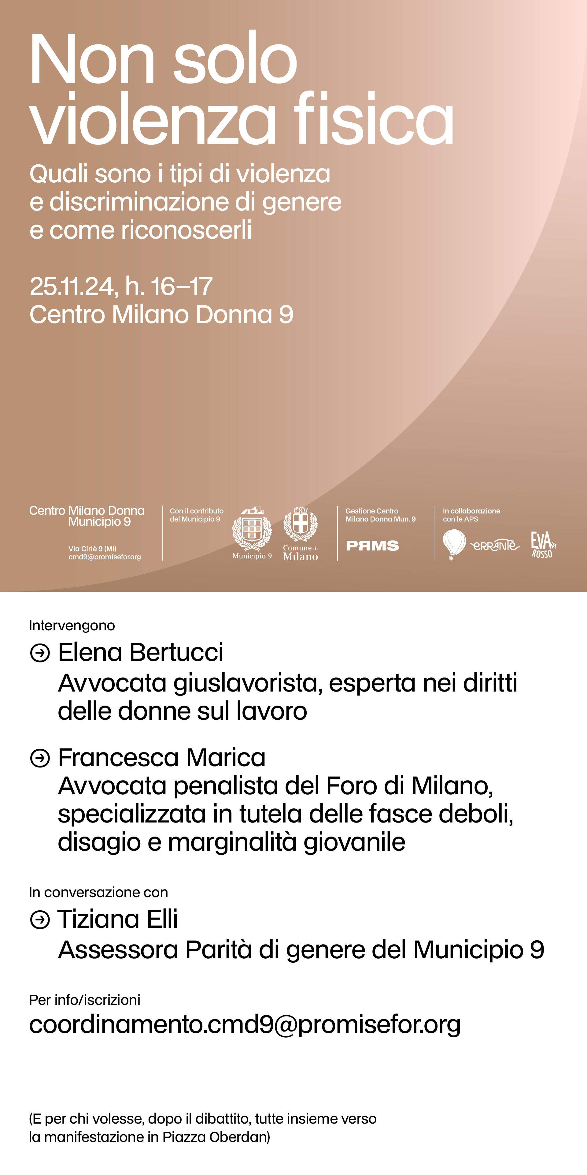 DIBATTITO: “Non solo violenza fisica. Tipi di violenza e come riconoscerli”